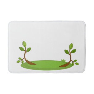 "Botaniskt Bliss Bathmat - Lush Greenery Design" Badrumsmatta