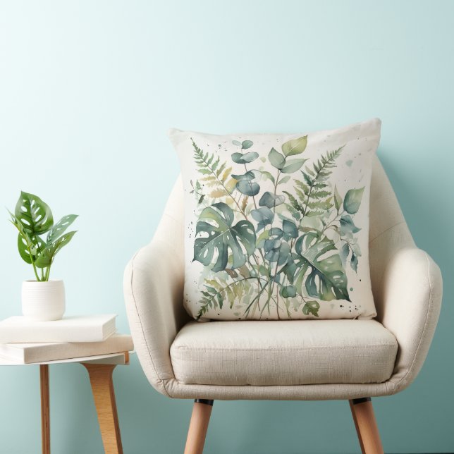 Botaniskt Bliss Kastkudde Kudde (Stol)
