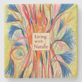 Botaniskt blomma - Anpassade Stenunderlägg