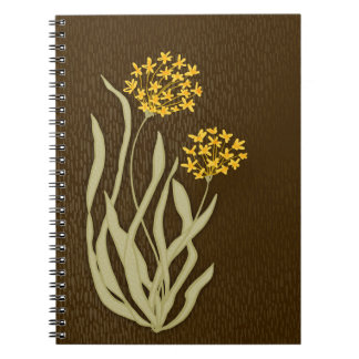 Botaniskt Blommande Gräslök Journal Anteckningsbok