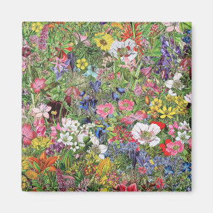 Botaniskt Bloom Nature Wildblomma Magnet