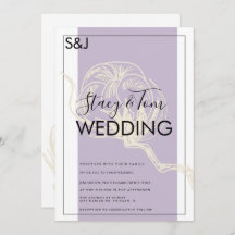 Botaniskt bomullsverk Lavender Bröllop