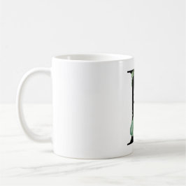 Botaniskt Brev "B", naturinspirerad monogramkonst Kaffemugg