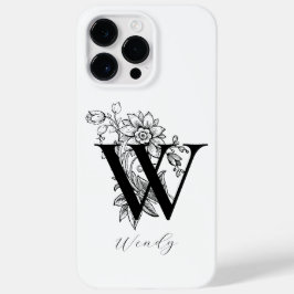 Botaniskt brev W monogramnamn
