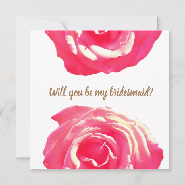 Botaniskt Bridesmaid Bröllop-kort Inbjudningar (Framsida)
