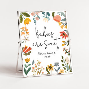 Botaniskt Bright Wildbloms Spädbarn är Sweet Poster