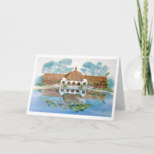 BOTANISKT BYGGNAD & LILY POND KORT