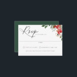 Botaniskt Chic Winter Wedding OSA kort<br><div class="desc">Blommigt av botaniska Chic,  bröllop OSA med dietetikett/allergi.</div>