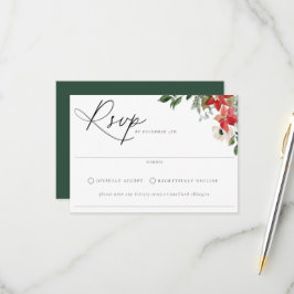 Botaniskt Chic Winter Wedding OSA kort