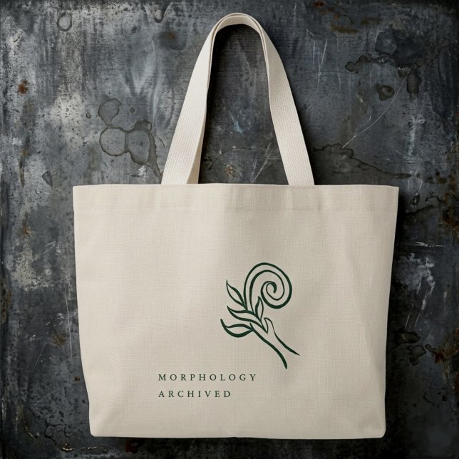 Botaniskt Dark Academia Trädgårdsläsare Present Jumbo Tygkasse (Skapare uppladdad)