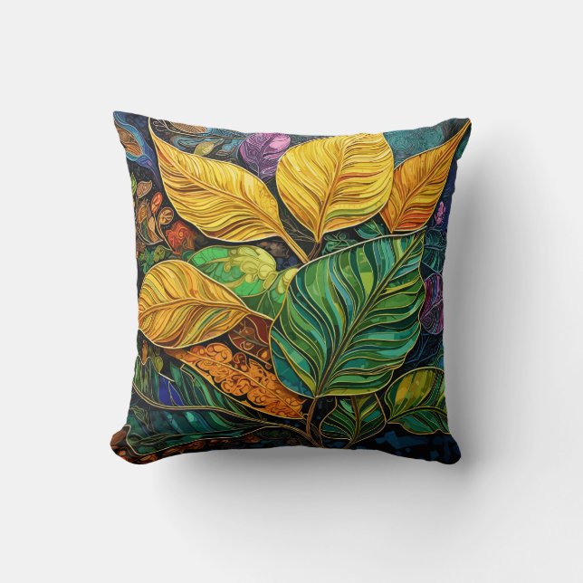 Botaniskt elegance kudde (Framsida)