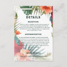 Botaniskt Exotiskt Destination Bröllopsinformation