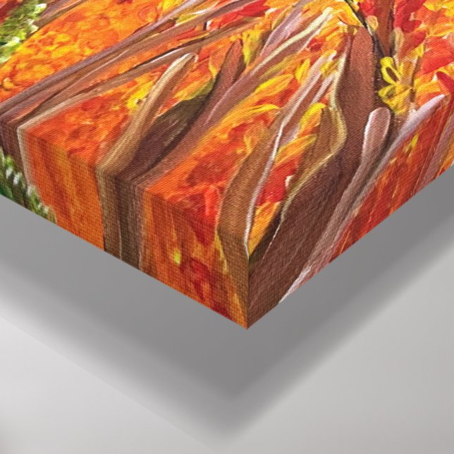 Botaniskt Fält - om Canvas Painting (Hörn (nedre))