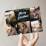 Botaniskt festive 5 Photo Collage-jul<br><div class="desc">Skicka God jul önskemål med det här jävla botaniska Helgdag Card. Med den här designen kan du ladda upp 5 bilder efter eget val,  anpassa säsongen hälsning,  namn och år.</div>