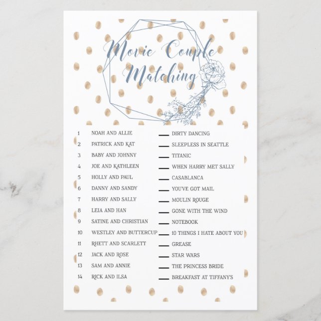 Botaniskt filmpar-matchande spel (Framsida)