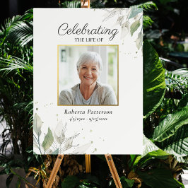 Botaniskt Firande i livets fotobegravning Poster