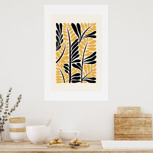 Botaniskt flöde: Modern Matissinspired Blommigt Ab Poster