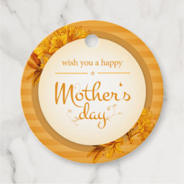 Botaniskt för mors dag gåvor etiketter