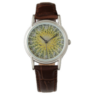 Botaniskt foto för jordklotkaktusväxt armbandsur
