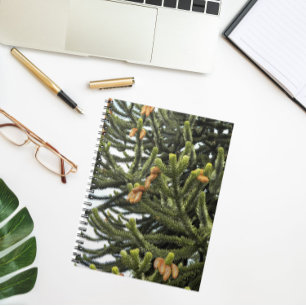 Botaniskt foto från Monkey Puzzle Träd Anteckningsbok