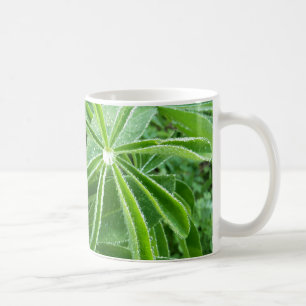 Botaniskt fotografi av Lupin Löv Kaffemugg