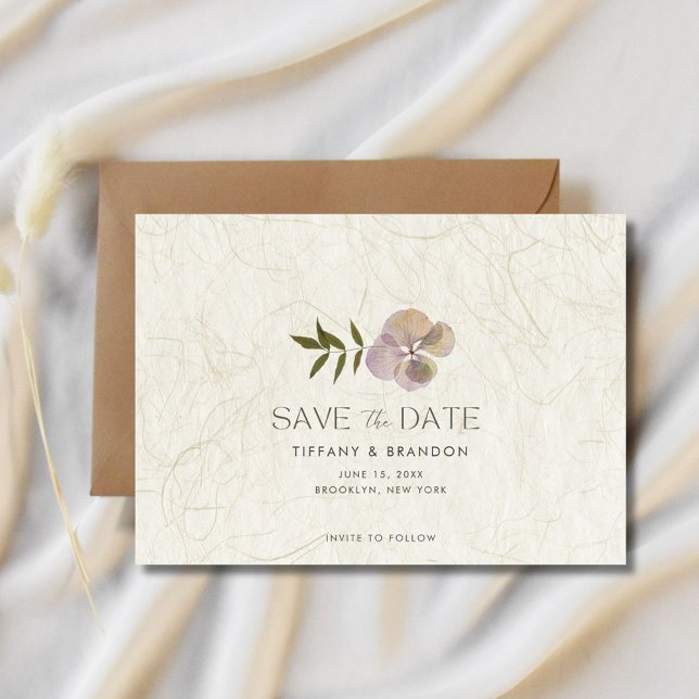 Botaniskt fototrädgårdsbröllop Spara datum Spara Datumet (Botanical Photo Garden Wedding Save The Date)