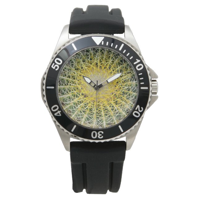 Botaniskt globe Cactus Plant Photo Armbandsur (Framsida)