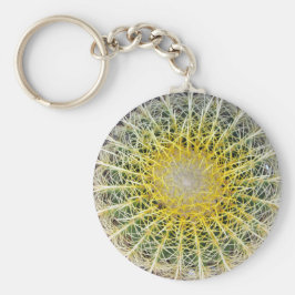 Botaniskt globe Cactus Plant Photo Nyckelring