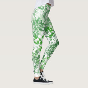 Botaniskt gröna yoga Pilates varma shorts Leggings