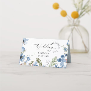 Botaniskt grönt Bröllop-ortskort Placeringskort