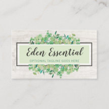 Botaniskt grönt Eucalyptus och Rustic Wood Eco