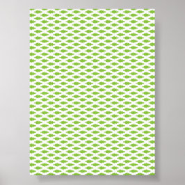 Botaniskt grönt pärmset poster