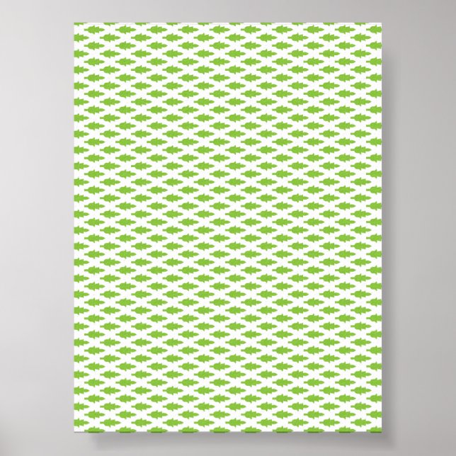 Botaniskt grönt pärmset poster (Framsidan)