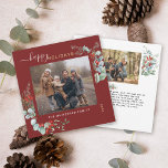 Botaniskt grönt vattenfärgat Elegant Burgundy Julkort<br><div class="desc">Du kommer att kärlek dessa vackra julkort! De har botaniska vattenfärgsarrangemang med mistletoe,  gräs grenar,  bär och spädbarn andedräkt.</div>