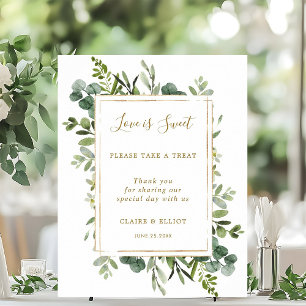 Botaniskt Guld Kärlek är Pub-skylt från SötDessert Poster