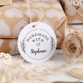 Botaniskt handtaget handtaget med Kärlek-rundan Självfärgande Stämpel