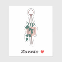 Botaniskt hänghus växter Greenery Mix Klistermärken