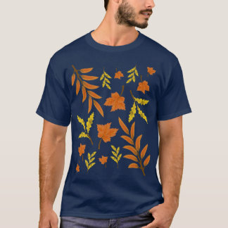 Botaniskt Höst löv Wildlife Nature Fall T Shirt