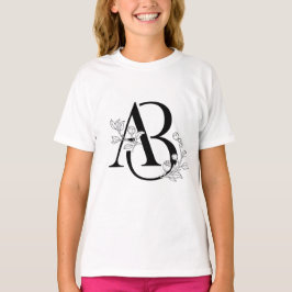 Botaniskt initialt AB Monogram T Shirt