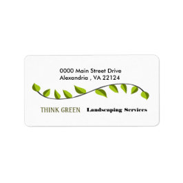 Botaniskt jordbruk Ekologiskt växtlandskap Adressetikett