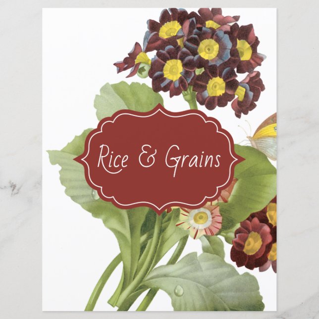 Botaniskt juricula Recipe Divider (Framsida)