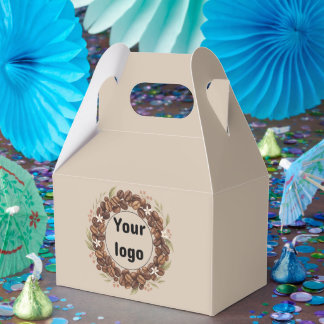 Botaniskt kaffebönsskrän med eget logotyp presentaskar