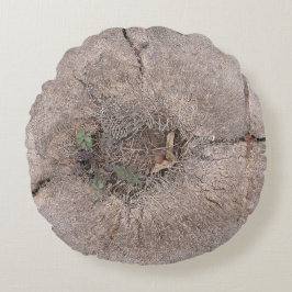 Botaniskt klippt foto av Handflatan Träd Rund Kudde