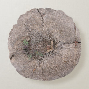 Botaniskt klippt foto av Handflatan Träd Rund Kudde