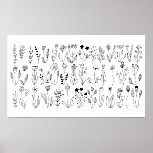 Botaniskt konst poster
