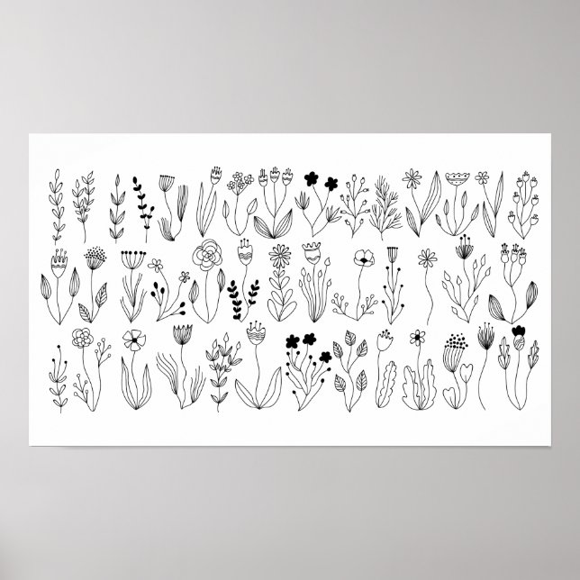 Botaniskt konst poster (Framsidan)