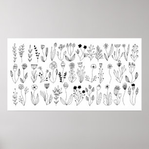 Botaniskt konst poster