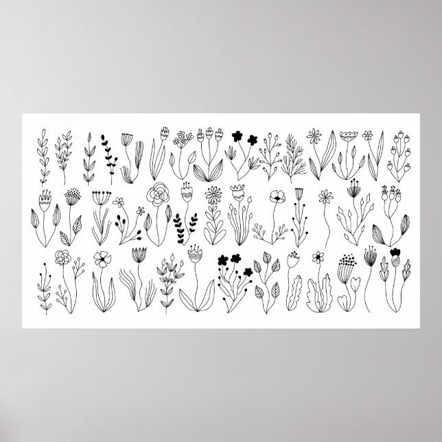 Botaniskt konst poster (Framsidan)