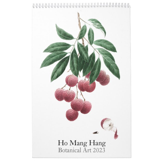 Botaniskt konstverk 2023 kalender (Omslag)