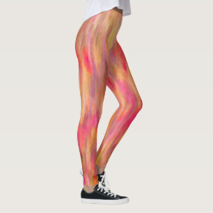 Botaniskt konstverk Abstracts Mönster Leggings